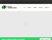 Tablet Screenshot of mkcustomfabrication.com